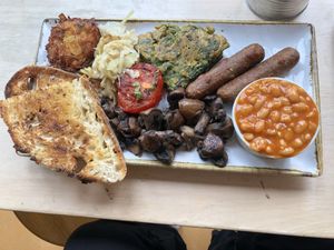 Breakfast plate 🥰 at Infinity Foods Kitchen in Brighton