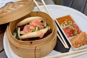 Steamed buns  at Terre a Terre in Brighton