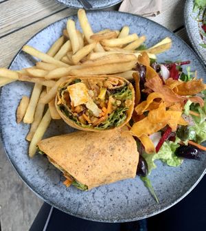 Peanut & sweet chilli tofu wrap at Wai Kika Moo Kau in Brighton