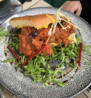 Meatball foccacia at Wai Kika Moo Kau in Brighton