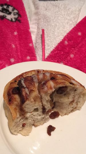 Chelsea bun at Infinity Foods in Brighton