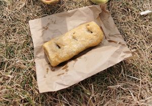 Vegan sausage roll at Infinity Foods in Brighton