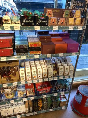 Christmas chocolates   at Infinity Foods in Brighton