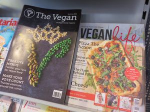 vegan magzines at Infinity Foods, Brighton at Infinity Foods in Brighton