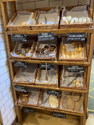 Wide selection of vegan baked goods!  at Infinity Foods in Brighton