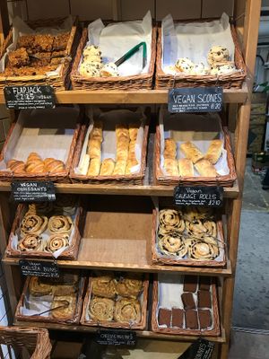 Vegan choice in a shop bakery! at Infinity Foods in Brighton