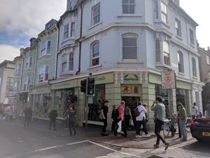 From the street at Infinity Foods in Brighton