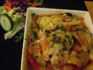 Lasagna Bourgignon at Rainbow Vegetarian Cafe in Cambridge