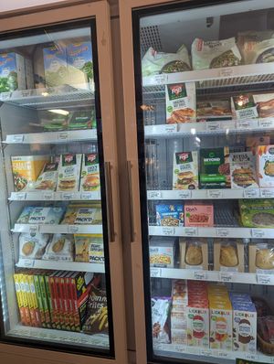 Vegan meat at Arjuna Wholefoods Ltd in Cambridge