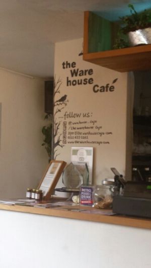 Counter at The Warehouse Cafe in Birmingham