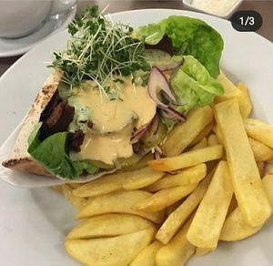 Doner kebab at The Warehouse Cafe in Birmingham