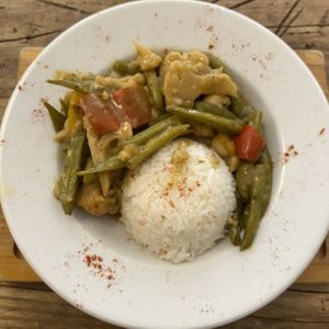 Thai green curry   at The Warehouse Cafe in Birmingham