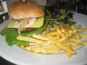 Warehouse burger at The Warehouse Cafe in Birmingham