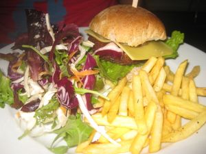 BBQ burger at The Warehouse Cafe in Birmingham