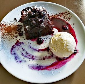 Brownie at The Warehouse Cafe in Birmingham