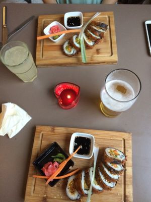 Menu tasting.  at The Warehouse Cafe in Birmingham