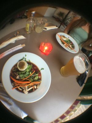 Menu tasting.  at The Warehouse Cafe in Birmingham