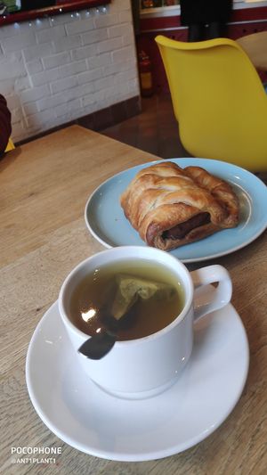 Green tea at Nutters in Hereford