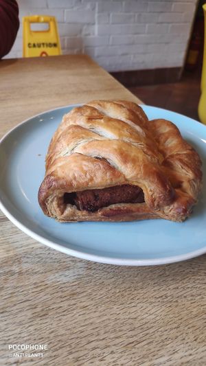Vegan Sausage roll at Nutters in Hereford