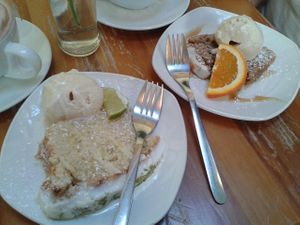 Vegan cakes at Alley Cafe Bar in Nottingham