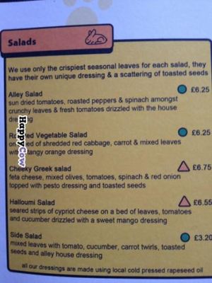 Salads!!!! at Alley Cafe Bar in Nottingham