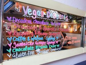 vegan desserts at Alley Cafe Bar in Nottingham