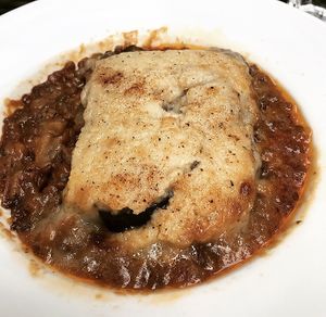 Moussaka at The Good Life Wholefood Restaurant in Shrewsbury