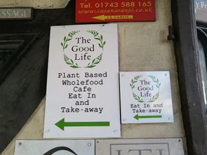  at The Good Life Wholefood Restaurant in Shrewsbury