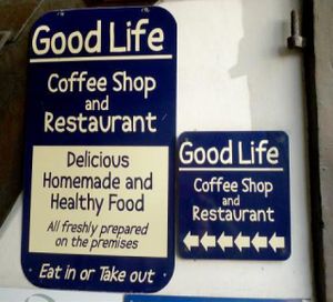  at The Good Life Wholefood Restaurant in Shrewsbury