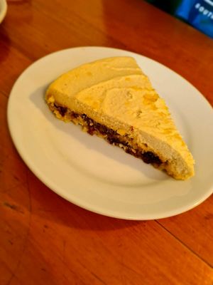 Lemon cheesecake at The Good Life Wholefood Restaurant in Shrewsbury