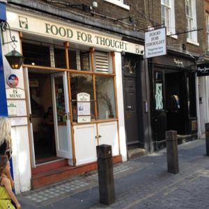 Outside at Food For Thought in London