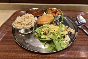 small vegan menu at Govinda's in London