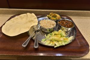 small vegan menu at Govinda's in London