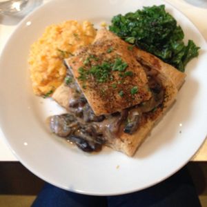 Mushroom and Leak Pie (vegan) at Mildreds - Soho in London