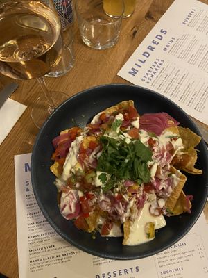 mango ranchero nachos  at Mildreds - Soho in London