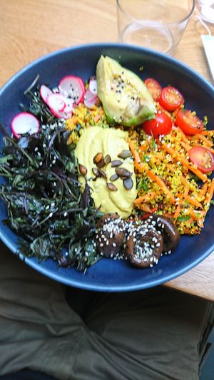 Soul Bowl, 13 pounds (shaking in anticipation...) at Mildreds - Soho in London