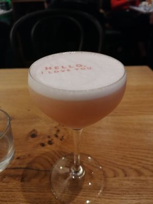 Rose & lychee martini at Mildreds - Soho in London