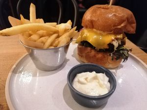 Ruben burger at Mildreds - Soho in London