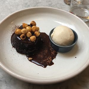 Fudge cake  at Mildreds - Soho in London