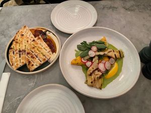 Some starters at Mildreds - Soho in London