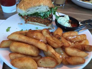 Classic Burger at Mildreds - Soho in London