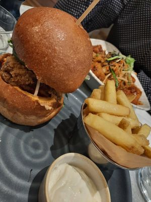 Korean Chicken Burger at Mildreds - Soho in London