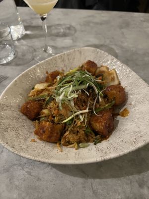 Fried rice and tofu  at Mildreds - Soho in London
