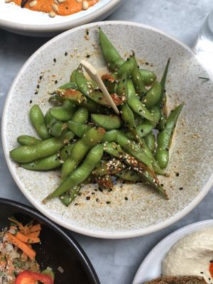 I love edamame 😍 and this sauce was 👅👅👅🔥  at Mildreds - Soho in London