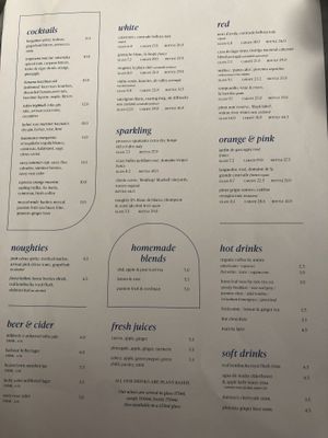 Drinks menu part 2  at Mildreds - Soho in London