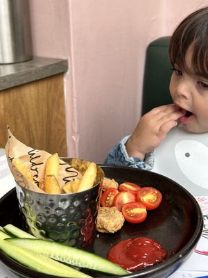 Happy boy!  at Mildreds - Soho in London