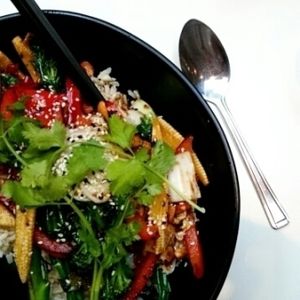 Vegan pad Thai  at Mildreds - Soho in London