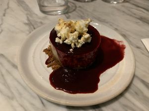 Speculos cheesecake  at Mildreds - Soho in London