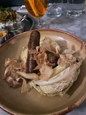 Sausage and mash   at Mildreds - Soho in London