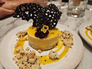 Passionfruit cheesecake at Mildreds - Soho in London